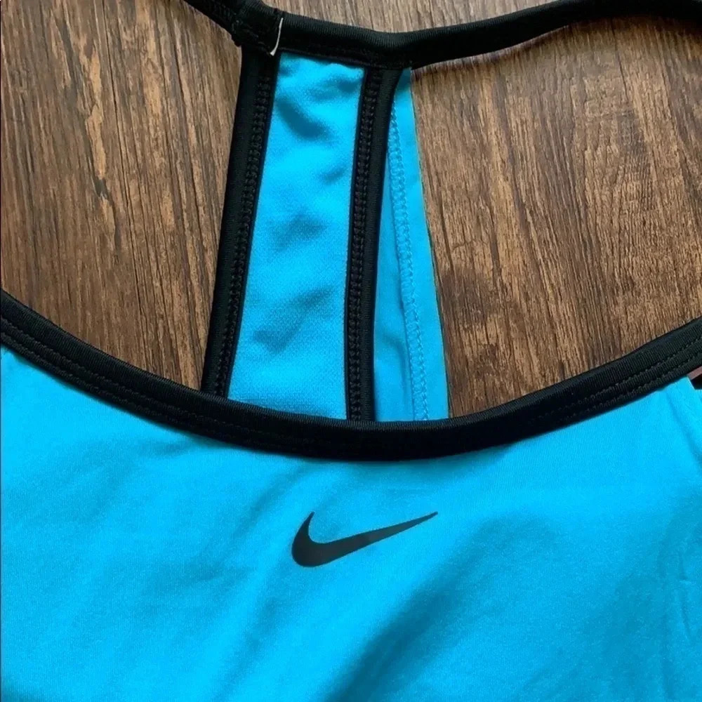 Nike Swim Tankini Blouson Top Sz S Blue NWT - Picture 5 of 11